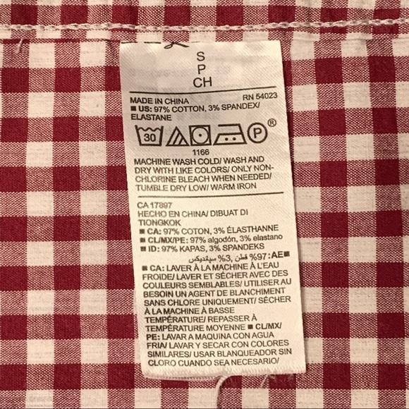 Old Navy Men’s Checkered Button Down Shirt Sz S - Picture 6 of 6